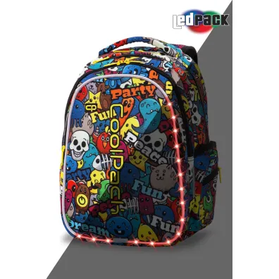 �wiec�cy Plecak Szkolny COOLPACK - Joy M - Led Cartoon