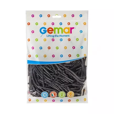Gemar Balon D2 Rurki w�oskie 160 czarne 100 szt.