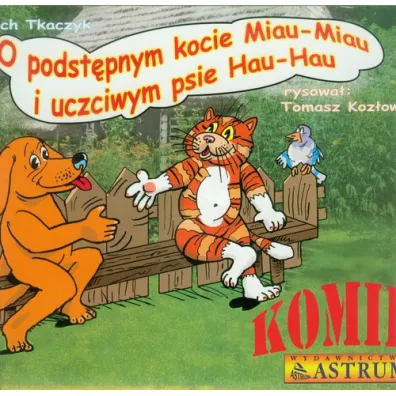 Komiks - O podst�pnym kocie Miau-Miau... + CD - Lech Tkaczyk