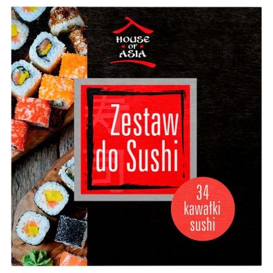 House of Asia Zestaw startowy do sushi dla 2-4 osb + chipsy kokosowe sodkie chilli gratis 440 g