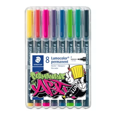 Staedtler Foliopisy Lumocolor ART, rozmiar F, wodoodporne, 8 kolor�w 8 szt.