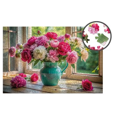 Puzzle drewniane 500 el. Kwitn�ce okno Alexander