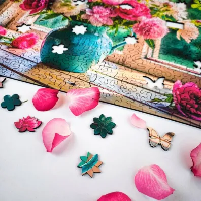 Puzzle drewniane 500 el. Kwitn�ce okno Alexander