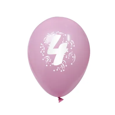 Arpex Balon dekoracyjny z nadrukiem cyferki 4 K7912