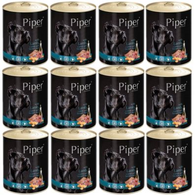 Piper Karma mokra dla psów z jagnięciną Zestaw 12 x 800 g