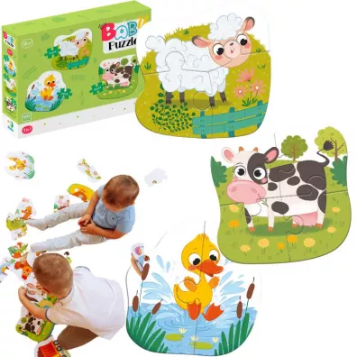 Puzzle 3w1 Zwierz�ta hodowlane Maksik