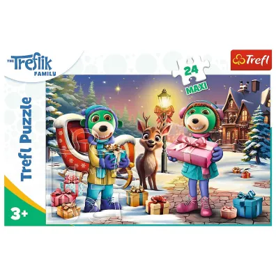 Puzzle maxi 24 el. Zimowy czas z Treflikam