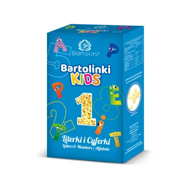 Bartolini Makaron dla dzieci Literki i Cyferki 250 g