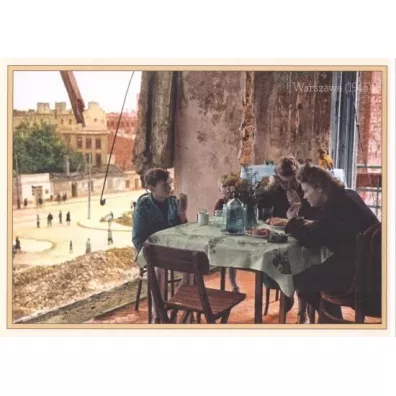 Olesiejuk Sp. z o.o. Pocztwka Warszawa 1947 Wsplny posiek