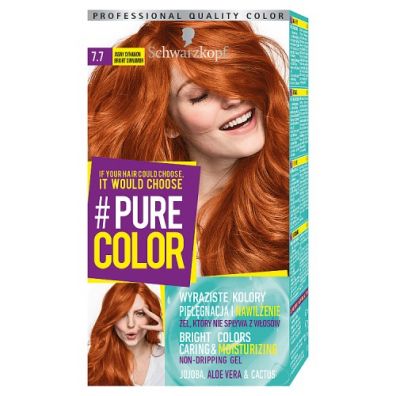 Schwarzkopf Pure Color farba do włosów w żelu trwale koloryzująca 7.7 Jasny Cynamon