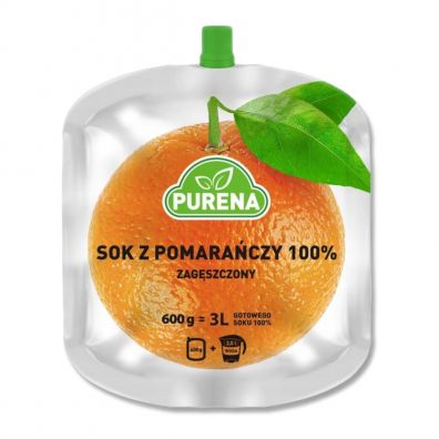 Purena Koncentrat soku pomaraczowego 100% na 3l 600 g