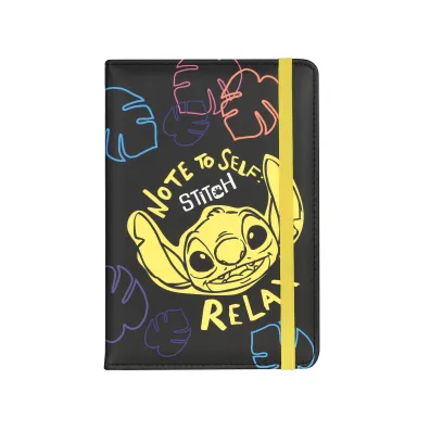 Notes A5 Disney Black Stitch 2 z gumk� linia 80 kartek