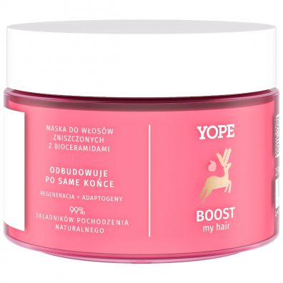 Yope Boost My Hair maska do włosów zniszczonych z bioceramidami proteinowa 250 ml