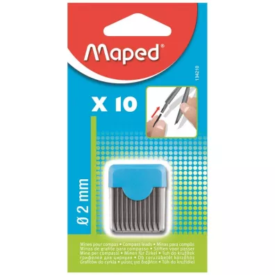 Maped Wk�ady do cyrkli grafity 2 mm 10 szt.