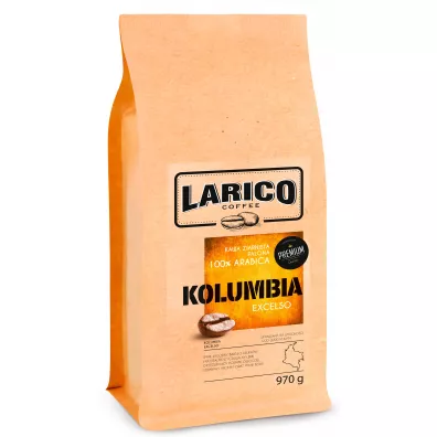 Larico Kawa ziarnista wypalana metod� tradycyjn� Kolumbia Excelso 970 g
