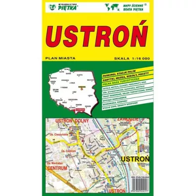 Ustro� 1:16 000 plan miasta PI�TKA