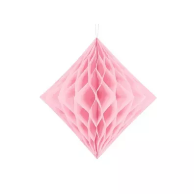 PartyDeco Diament bibu�owy jasny r�owy 30cm