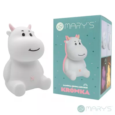 Marys Lampka nocna silikon Led RGB USB Kr�wka r�owa 11x10x1 ECO LIGHT MW20537