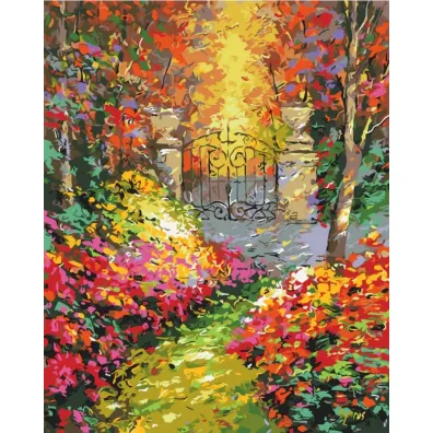 Brushme Malowanie po numerach - Jesienny Park 40x50cm