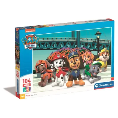 Puzzle 104 el. Maxi SuperColor. Psi Patrol Clementoni
