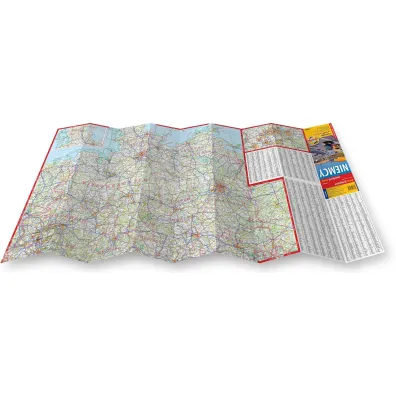 Niemcy mapa samochodowa 1:900 000 laminat 2023