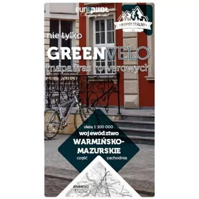 Wojew�dztwo warmi�sko-mazurskie. Cz�� zachodnia. Nie tylko Green Velo. Mapa tras rowerowych