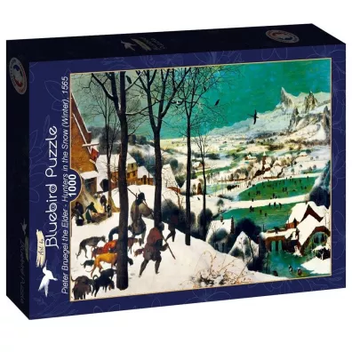 Puzzle 1000 el. Brueghel, My�liwi na �niegu Bluebird Puzzle