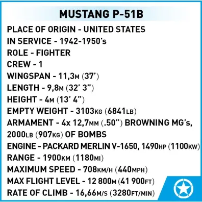 Historical collection wwii HC Mustang P-51B