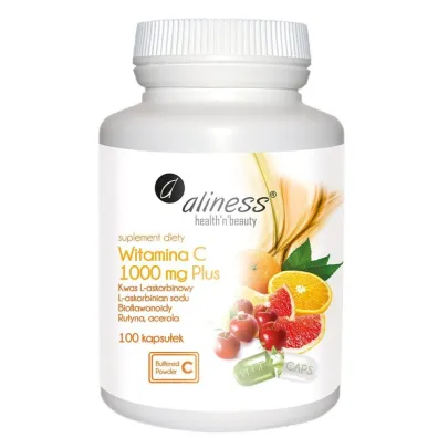 Aliness Witamina C 1000 mg Plus bioflaw suplement diety 100 kaps.