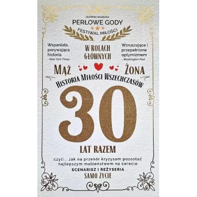 Yeku Karnet 30 rocznica �lubu (per�owa)