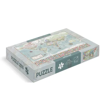 Puzzle 2000 el. �wiat polityczny m. stylizowana ArtGlob