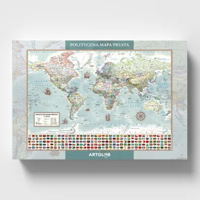 Puzzle 2000 el. �wiat polityczny m. stylizowana ArtGlob