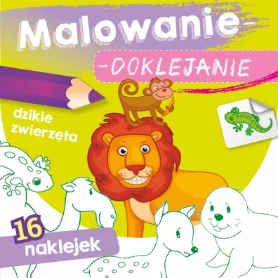 Malowanie-doklejanie. Dzikie zwierzta