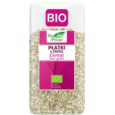 Bio Planet P�atki 4 zbo�a (orkisz, owies, j�czmie�, �yto) 300 g Bio