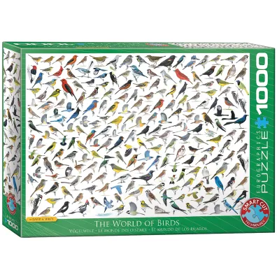 Puzzle 1000 el. �wiat ptak�w Eurographics