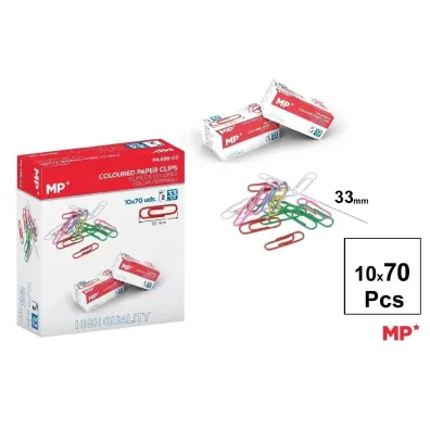 Mp Main Paper Spinacze biurowe kolorowe 33mm 700 szt.