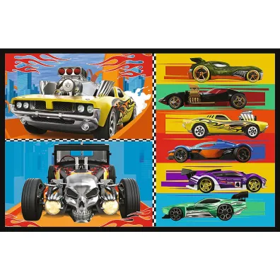 Puzzle 2x70 el. Samochodziki Hot Wheels Trefl