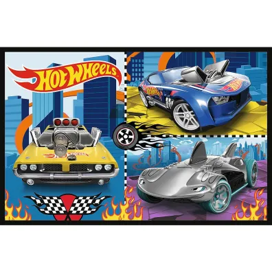 Puzzle 2x70 el. Samochodziki Hot Wheels Trefl