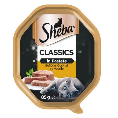 Sheba Classics z kurczakiem - mokra karma dla kotów w pasztecie 85 g