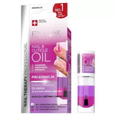 Eveline Cosmetics EVELINE_Nail & Cuticle Oil nawil�aj�ca oliwka tr�jfazowa do suchych sk�rek i paznokci 8 ml
