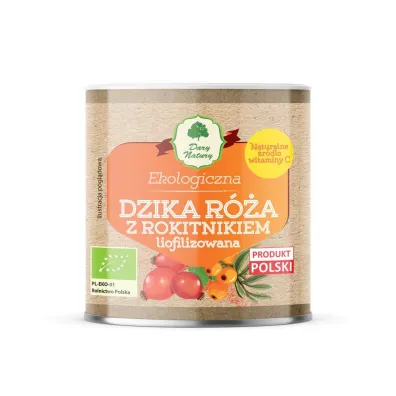 Dary Natury Dzika ra z rokitnikiem liofilizowana sproszkowana 70 g Bio