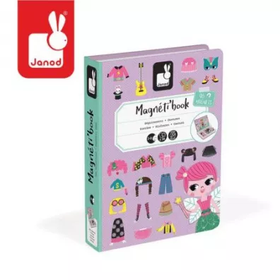Magnetyczna ukadanka Kostiumy Dziewczynka Magnetibook Janod