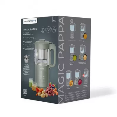 Nuvita Magic Pappa - 7 w 1 wielofunkcyjny robot kuchenny do przygotowywania posi�k�w dla niemowl�t