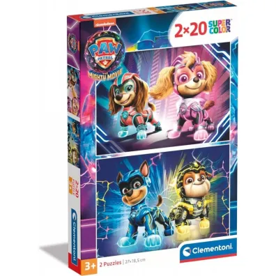 Puzzle 2x20 el. SuperColor. Psi Patrol Clementoni