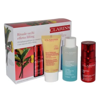 Clarins Zestaw Pianka do mycia twarzy + P�yn do demakija�u + Krem pod oczy