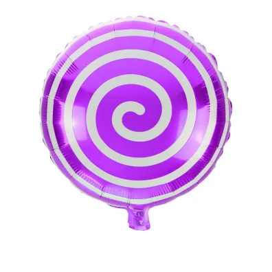 Balon foliowy lizak fioletowy