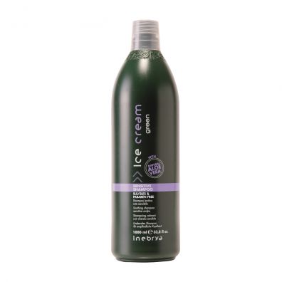 Inebrya Ice Cream Green Sensitive Shampoo szampon do wrażliwej skóry głowy 1 l