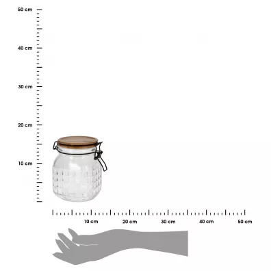 Excellent Houseware Sj szklany z pokryw 1.1 l