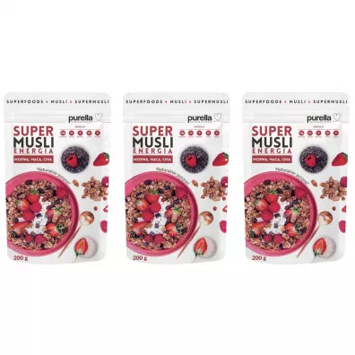 Purella Supermusli Energia zestaw 3 x 200 g