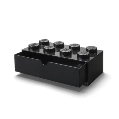 Szufladka na biurko klocek LEGO Brick 8 Czarna